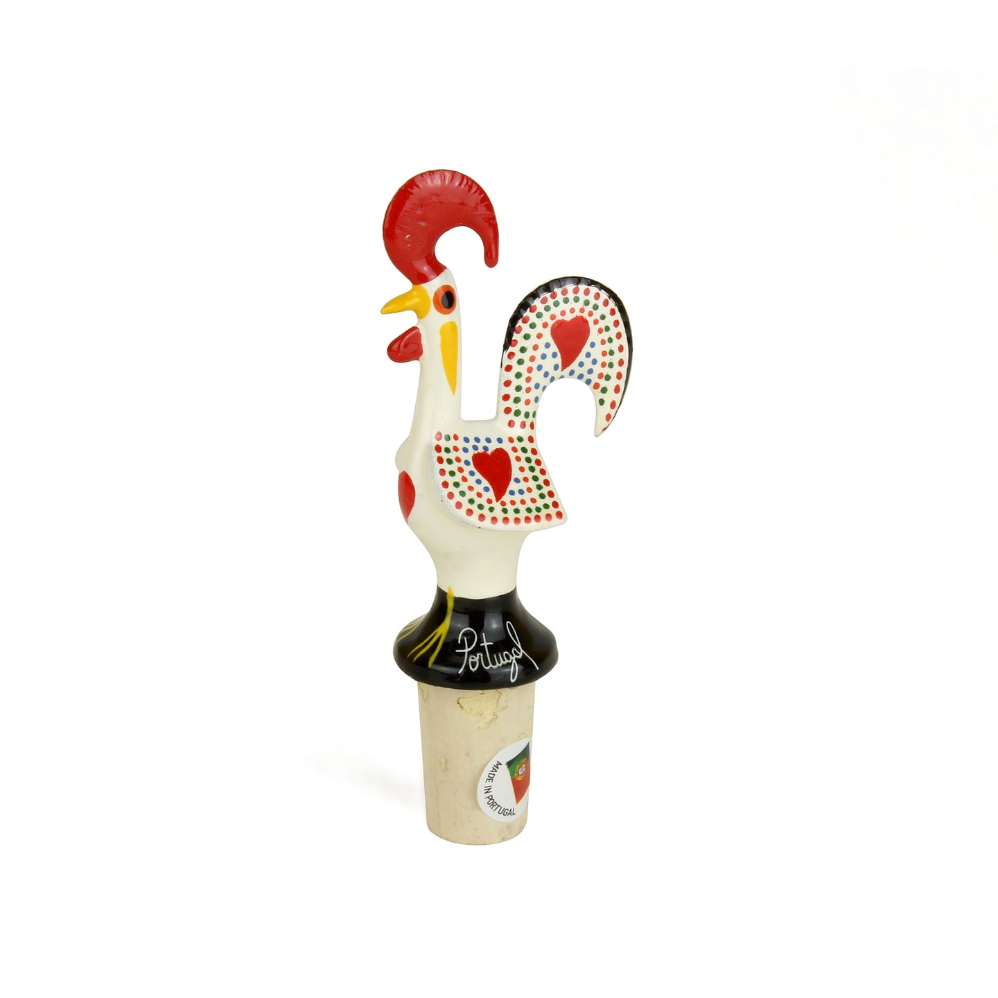 Traditional White Rooster Stopper